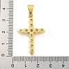 Ion Plating(IP) 304 Stainless Steel Cubic Zirconia Pendants STAS-C102-01B-G-3