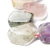 Natural Amethyst & Quartz Crystal & Rose Quartz & Prehnite & Citrine Beads Strands G-P528-K02-01-3