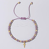 Bohemian Style Glass Braided Bead Bracelets for Women WV4296-10-1