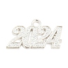 Alloy Numbers Pendants PALLOY-D028-01S-1