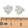 Brass Micro Pave Cubic Zirconia Charms KK-C107-14B-P-3