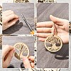 20Pcs Undyed Natural Wooden Big Pendants WOOD-YW0001-69-5