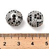 Brass Micro Pave Cubic Zirconia Beads KK-L229-024P-3