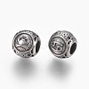 316 Surgical Stainless Steel European Beads STAS-P212-18P-08-2