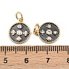 Brass Cubic Zirconia Charms KK-L251-46GB-B-3