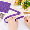 Polyester Braided Lace Trim OCOR-WH0074-92E-3