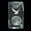 3D Laser Engraving Animal Glass Figurine DJEW-R013-01A-4