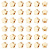 36Pcs Brass Beads KK-LP0001-47-1