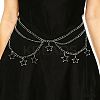 Alloy Star Tassel Layered Curb Chain Waist Belly Chains for Women FS-WG240A3-01-1