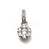Brass Micro Pave Cubic Zirconia Pendants KK-Z093-41P-1
