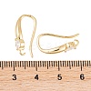 Rack Plating Brass Cubic Zirconia Earring Hooks KK-S374-05G-05-3
