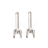 304 Stainless Steel Stud Earring Findings STAS-B091-02B-03P-1