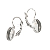 2Pcs 304 Stainless Steel Leverback Earring Settings STAS-YW0003-55E-1