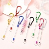 8Pcs 8 Styles Aluminum & Alloy Climbing Carabiners DIY-YW0010-37-6