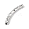 304 Stainless Steel Curved Tube Beads LS-STAS-M071-03A-P-3