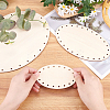 Wooden Knitting Crochet Bottoms Set WOOD-WH0027-15-6