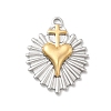 304 Stainless Steel Pendants STAS-A126-03G-GP-1