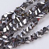 Electroplate Glass Beads Strands EGLA-J145-4mm-HP01-1