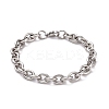 Non-Tarnish 304 Stainless Steel Chunky Cable Chains Bracelet for Men Women BJEW-G618-04P-B03-1