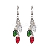 3Pcs Glass Beads Dangle Earrings EJEW-TA00456-1