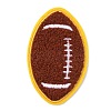 Sports Ball Theme Computerized Towel Fabric Embroidery Iron on Cloth Patches PATC-WH0007-23F-1