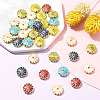 35Pcs 7 Colors Alloy Enamel Beads ENAM-YW0008-16-4