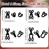120Bgas 4 Styles Nylon & Iron Hook and Eye DIY-NB0016-10A-2