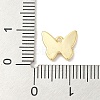 Rack Plating Brass & Shell Butterfly Charms with Epoxy Resin KK-K380-02G-01-3