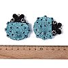 Handmade Polymer Clay & Rhinestone Big Pendants FIND-Q123-01D-3