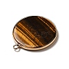 Natural Tiger Eye Pendants G-A213-01G-09-3