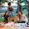 12Pcs 4 Styles Flower Printed 3D Teapot Shaped Paper Candy Gift Boxes with Ribbon DIY-SP0006-38-7