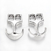 Tibetan Style Alloy Hook Clasps TIBEP-35682-AS-NR-1