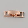 Brass Fold Over Clasps KK-WH0079-109B-RG-1