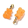 Bear Resin Pendant Decorations STAS-M092-01G-08-2