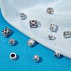 120Pcs 6 Style Tibetan Style Alloy Beads TIBE-NB0001-21-6