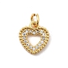 Brass Micro Pave Cubic Zirconia Pendants KK-I360-007G-02-1