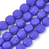 Spray Painted Non-magnetic Synthetic Hematite Beads Strands G-T116-29-19-1