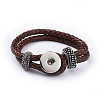 Leather Snap Bracelet Making AJEW-R022-10-2