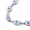 Evil Eye Plastic Link Chain Necklace NJEW-H169-03P-01-2