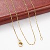 304 Stainless Steel Cable Chain Necklaces NJEW-M151-24G-3