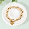 Golden 304 Stainless Steel Charm Bracelets LS-NJEW-K284-01G-E-1