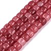 Ombre Effect Dyed Glass Beads Strands GLAA-Q106-05B-A09-1