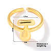 Fashionable Letter Brass Open Cuff for Women UR6840-20-1