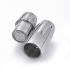 Tarnish Resistant 304 Stainless Steel Magnetic Clasps with Glue-in Ends LS-STAS-D242-04P-2