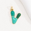 Alloy Enamel Pendants ENAM-S023-01G-V-1