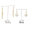 T Bar Organic Glass Earring Display Stand EDIS-G001-01-1