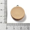 Cookies Theme Imitation Food Resin Pendants RESI-B021-02B-03-3