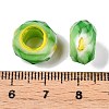 Two Tone Glass European Beads GDA009-5-3