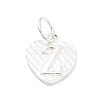 925 Sterling Silver Heart with Capital Letter Charms STER-S009-13Z-S-1