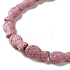 Fish Dyed Natural Lava Rock Beads Strands G-O126-01A-12-3